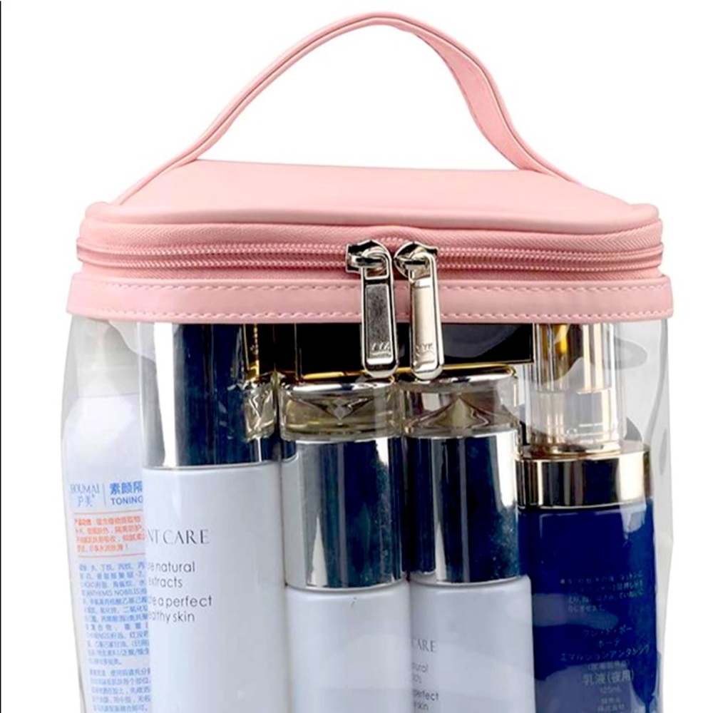 Premium Clear Makeup Bag with Inner Pocket,  Cosmetic Pouch for Travel